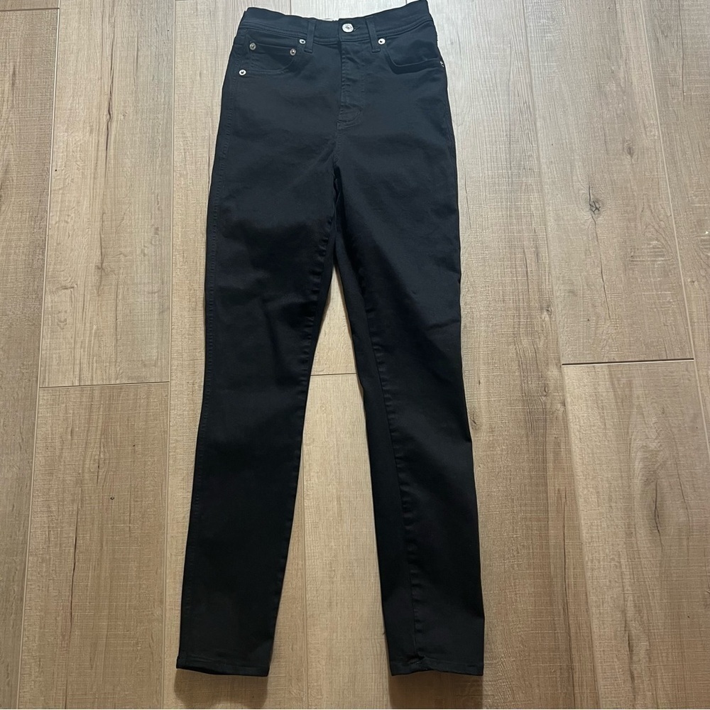 Agolde Roxanne Super High Rise Skinny ankle jeans Black Size 23 Style#A051-799